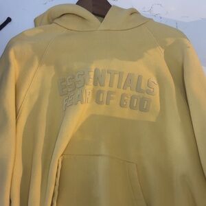 yellow essentials hoodie